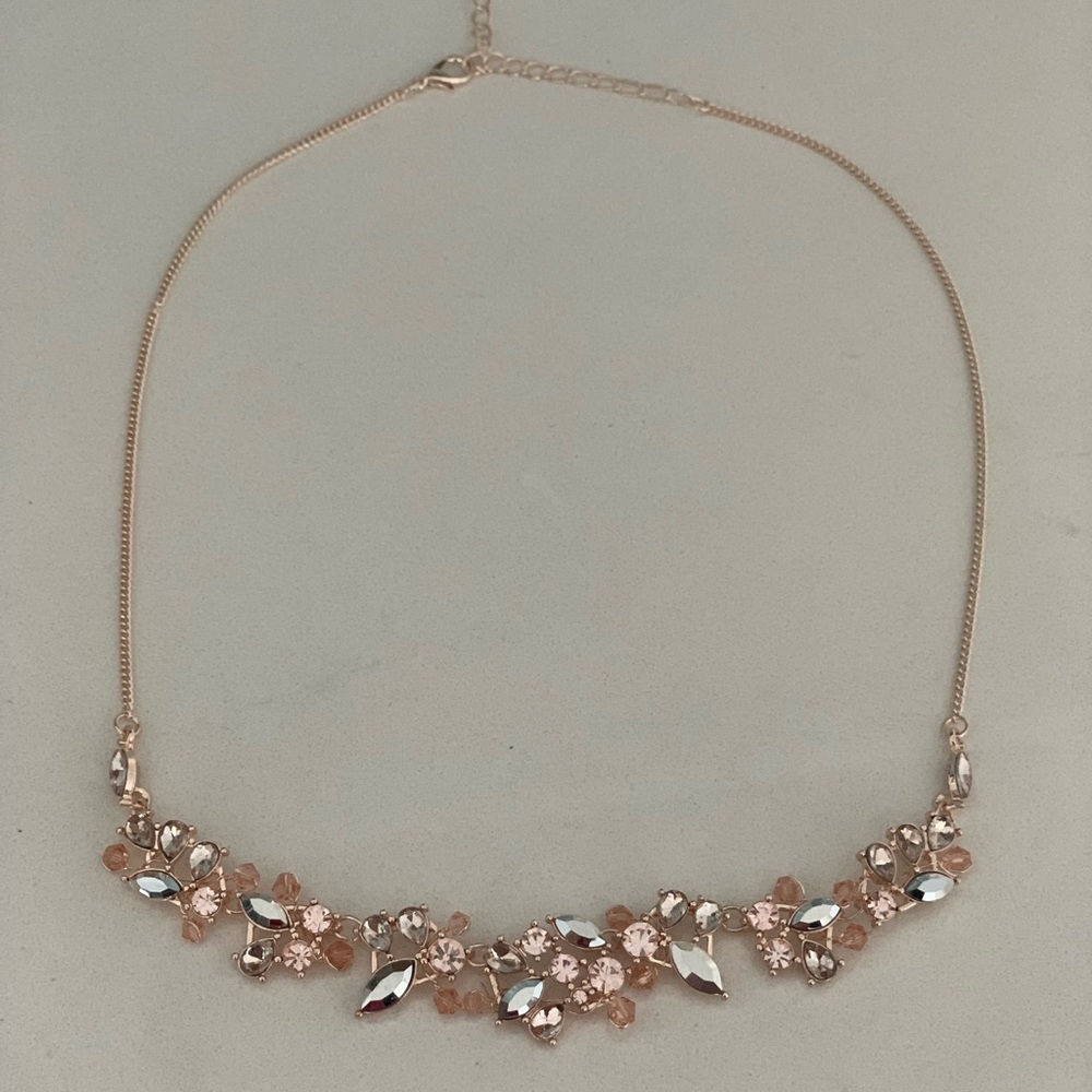 Statement Necklace in Rose Gold